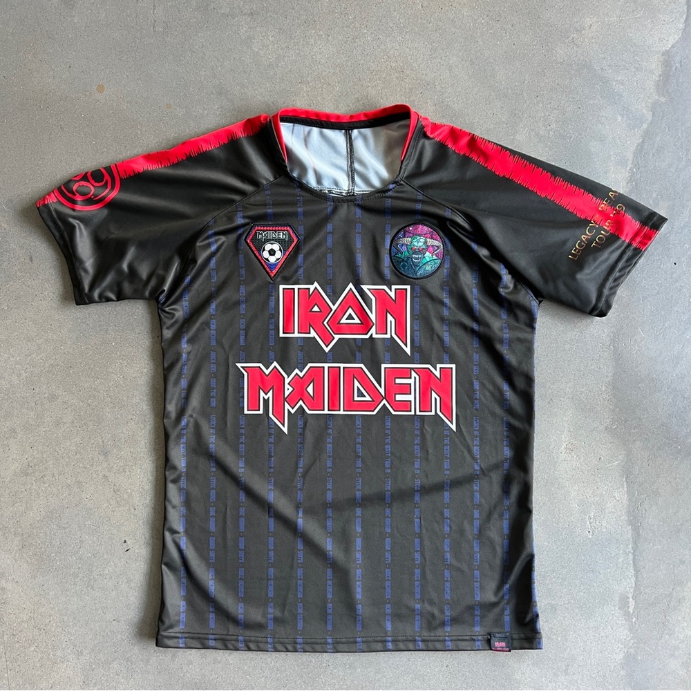 Iron Maiden Legacy of the Beast 2019 Soccer Jersey Tour Shirt.